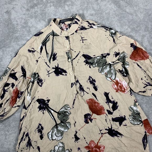 Zanzea Collection Floral Quarter Button Tunic Blouse Size XL Women’s - Picture 2 of 10